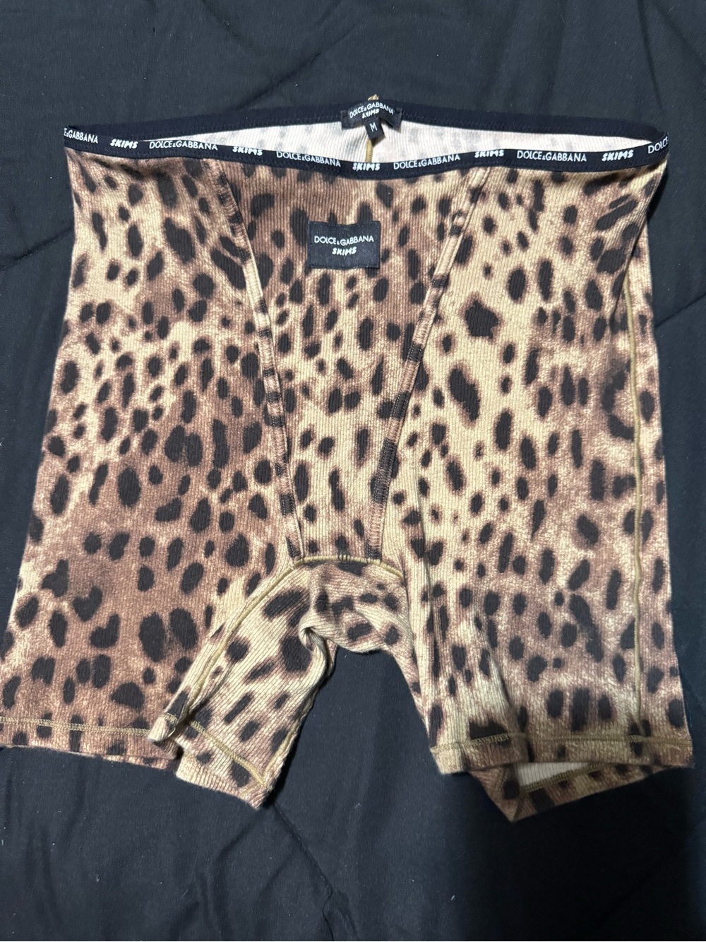 Dolce & Gabbana Leopard-Print Stretch Boxer Briefs in Brown and Black